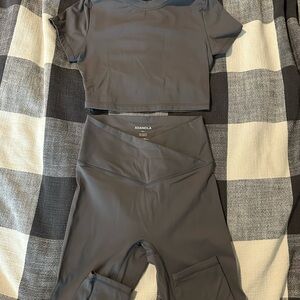 Adanola Charcoal Activewear Ensemble